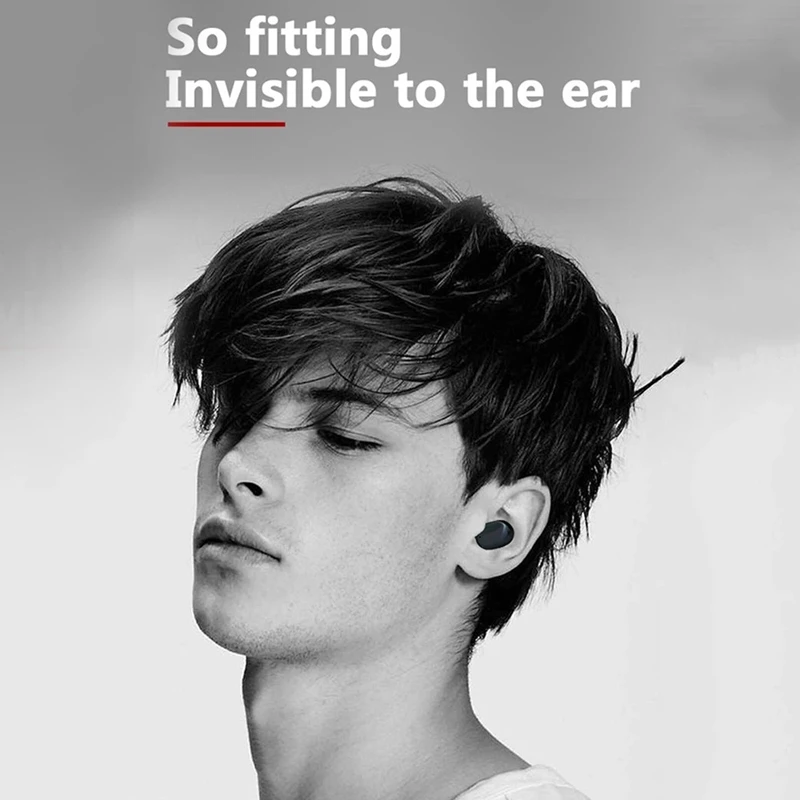 A6X True Wireless Stereo BT 5 0 Earphone Fingerprint Touching High Definition Stereo Wirelessly Headset Noise Cancelling Gaming