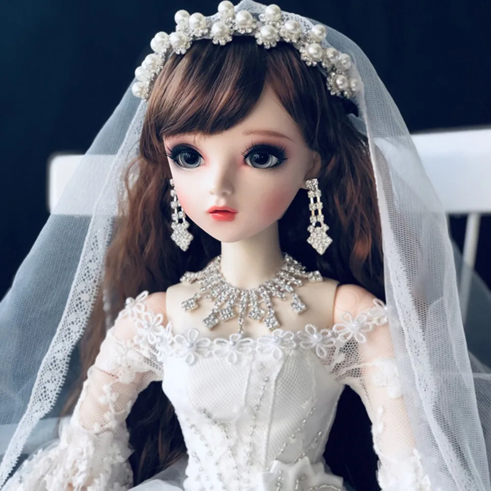 VICIVIYA 60 см 1/3 Bjd куклы свадебные девушки Сменные глаза игрушки макияж Магазин шарнирная кукла для подарки на день рождения - Цвет: Прозрачный