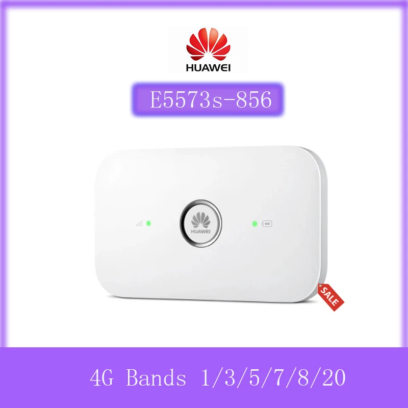 Unlocked Huawei E5573 E5573s-856 CAT4 150Mbps 4G LTE FDD 1800/2100MHz TDD 2500/2600MHz Wireless Router 3G Mobile WiFi Hotspot