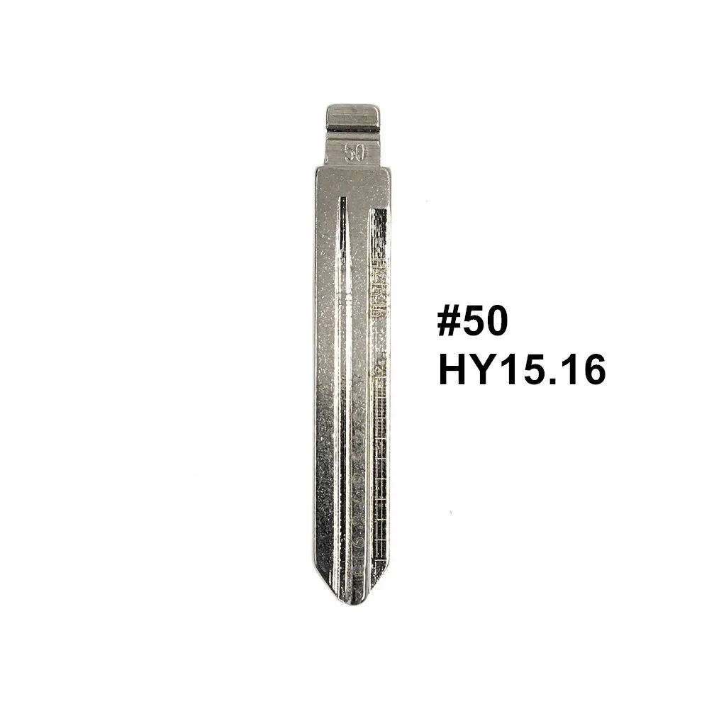

Лезвие для ключа Lishi HY15.16 #50, 5 шт., 2 в 1, с гравировкой, для резки зубов, пустые, для Hyundai Yue Dong/скрученный кабель для Kia Freddy