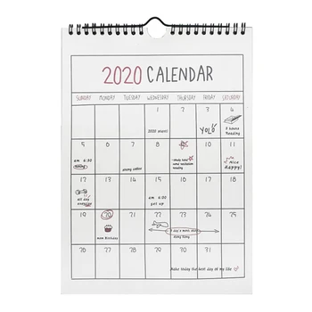

Creative Calendar 2020 Hanging Schedule Memo Monthly Wall Calendars for Home and Office Decoration
