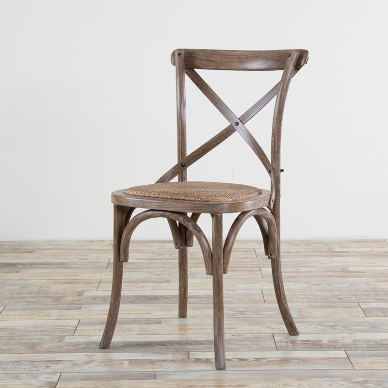 Стул из массива дерева американский обеденный стул дубовый для взрослых в