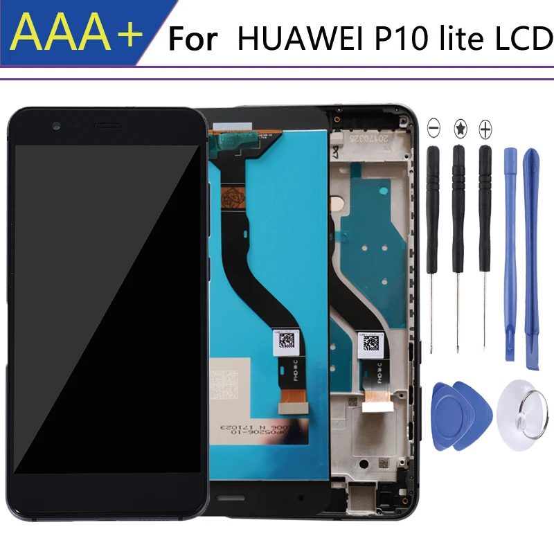 ЖК дисплей с рамкой для HUAWEI P10 Lite|Экраны мобильных телефонов| |