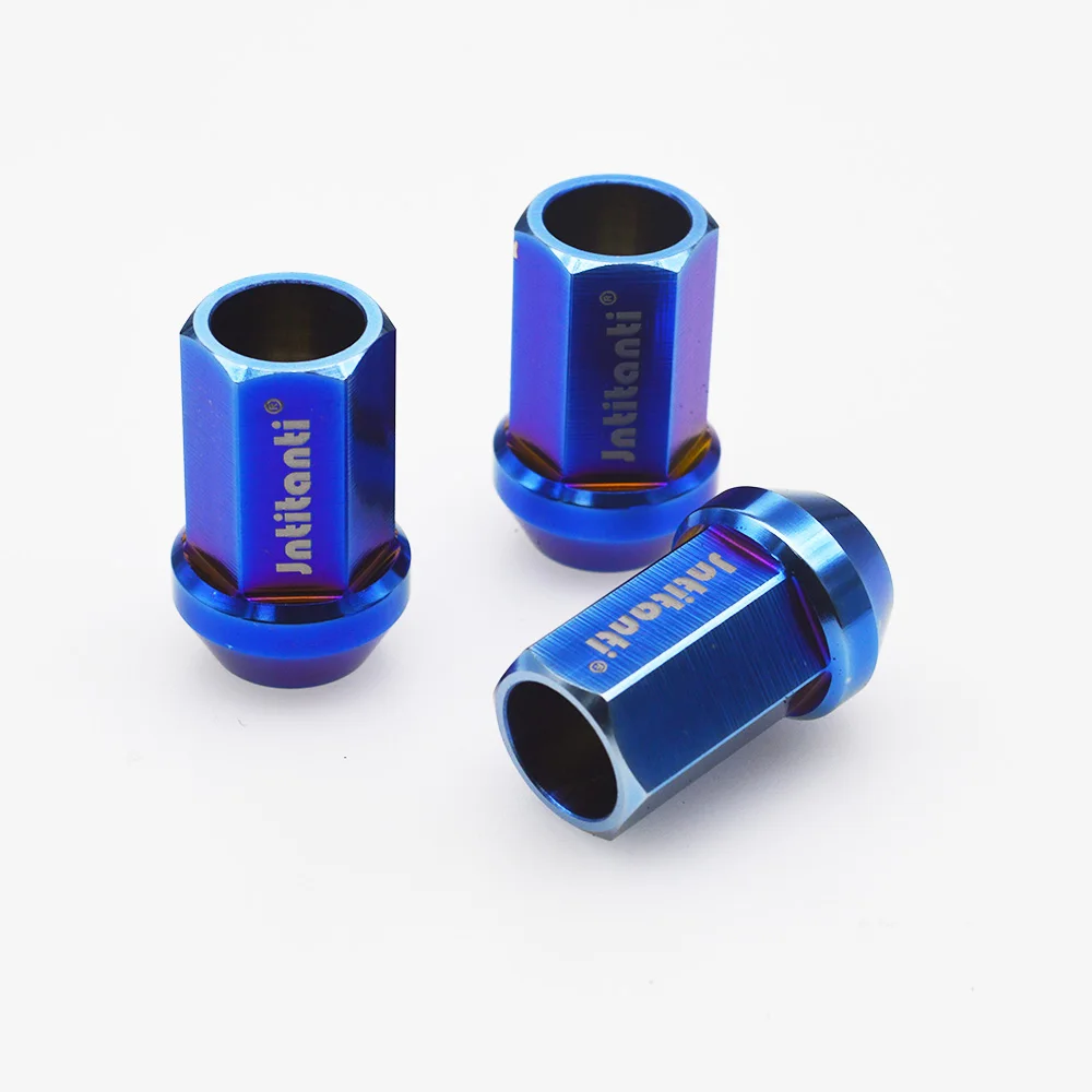 M12*1.5*35 High quality Blue high strength full hex Gr5 titanium car wheel lug nut 16ps | Автомобили и мотоциклы