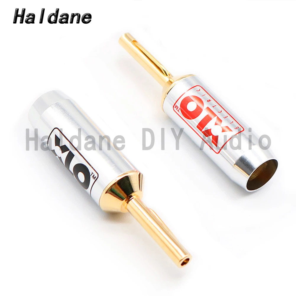 

Haldane Banana 24K Gold Plated Connectors XLO Banana Plug DIY for Speaker Cable