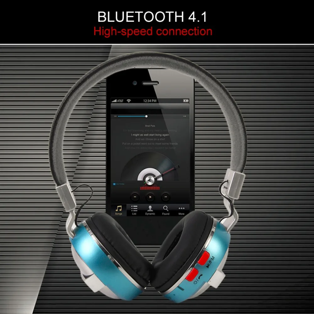 Складные Наушники Bluetooth V4.1, стереогарнитура, микрофон с шумоподавлением, беспроводная гарнитура для планшета, мобильного телефона