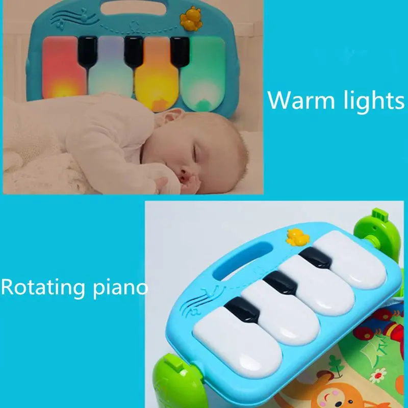 Play Mat Baby Carpet Music Puzzle Mat With Piano Keyboard Educational Rack Toys Infant Fitness Craw