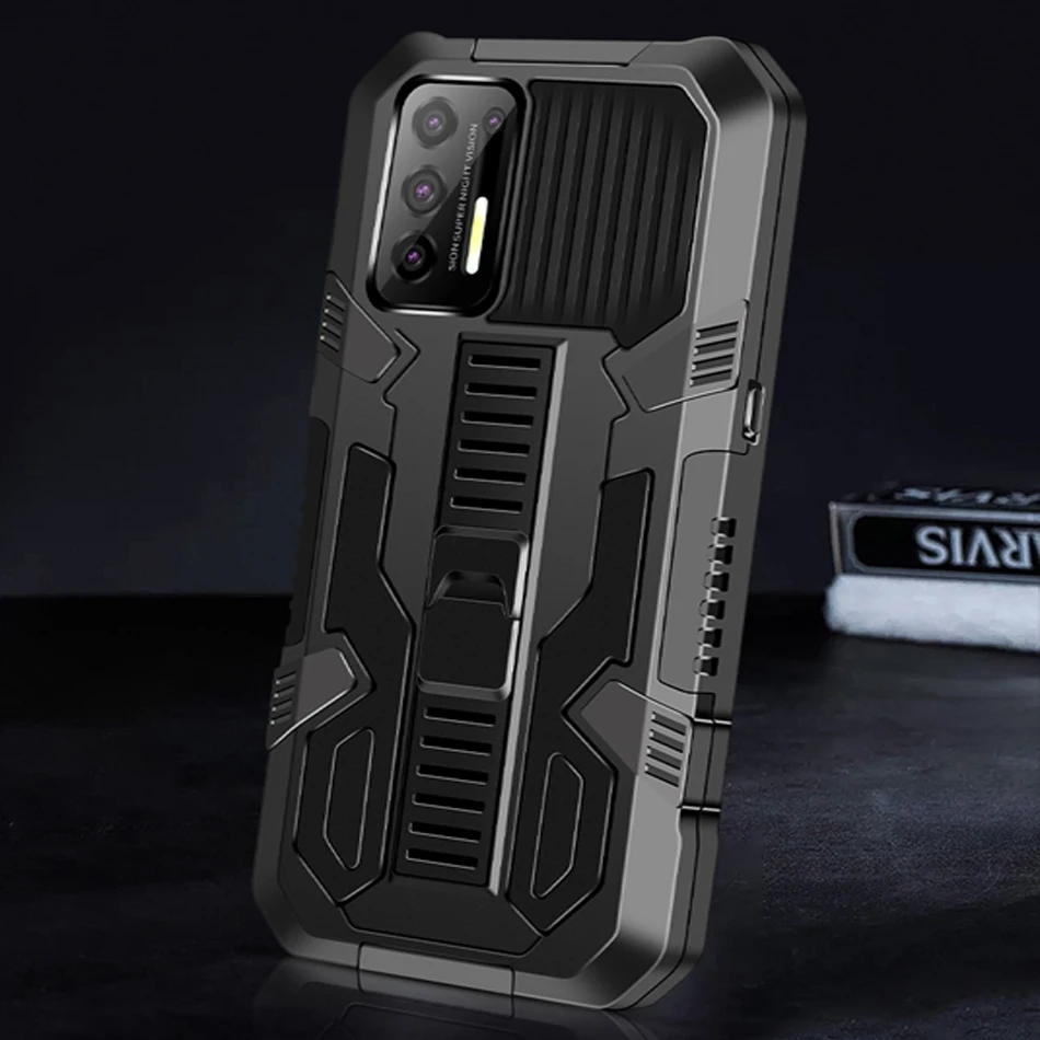 GDREAM Shockproof Phone Case For OPPO Reno 2F 4F 5Lite 5F 6 5G Luxury Kickstand Bracket Protective Cover For OPPO F11Pro F17 F19 cases for oppo cases