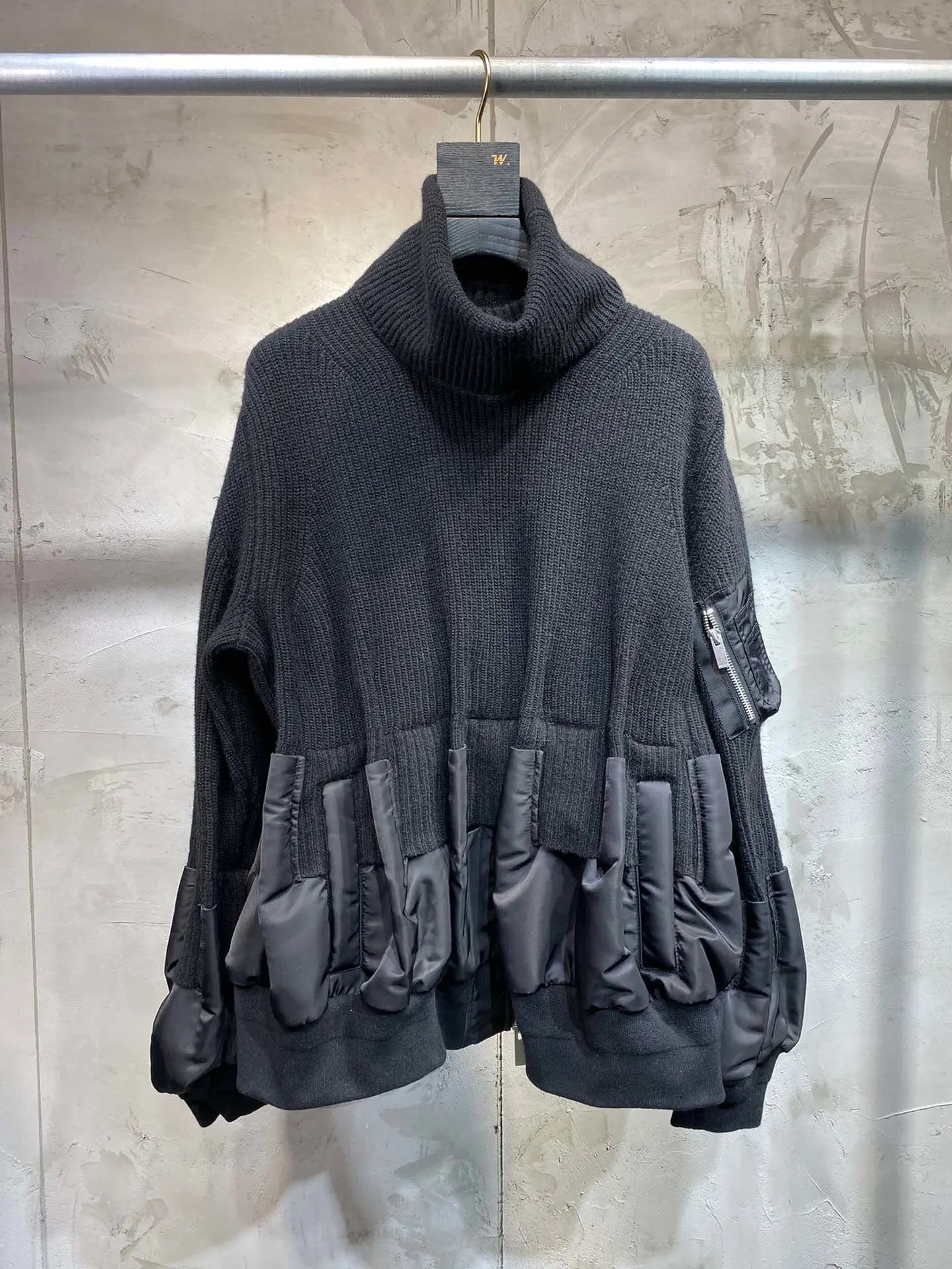 Женский модный сексуальный Повседневный шерстяной свитер с длинным рукавом и высоким воротником, 1105