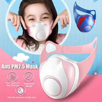 

Children Anti PM2.5 Electric Mask Air Valve Dust Mask Outdoor Air Purifying Dustproof Kids Protector Anti Pollution Face Mask