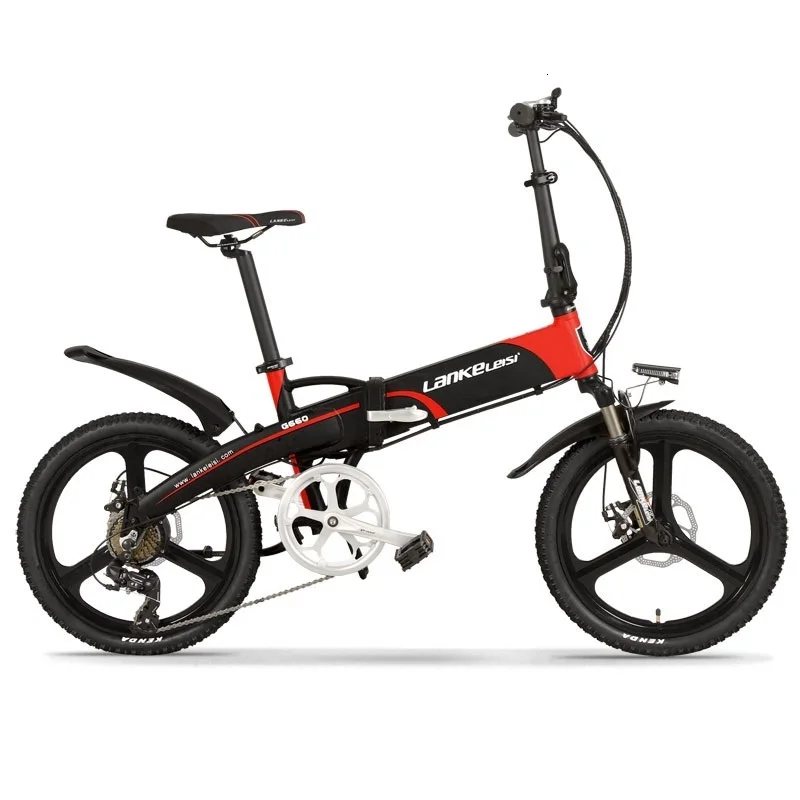 48V CN 10.4A 400W Electric 20" G660-S Bicycles 400W Power Assisted Bicycle Folding Male Female Teenagers Remov - Цвет: 48V CN 10.4A 400W