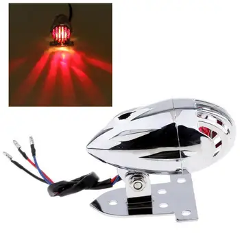 

Metal Motorcycle Grill LED Turn Signal Brake Stop Running Tail Light Replace
