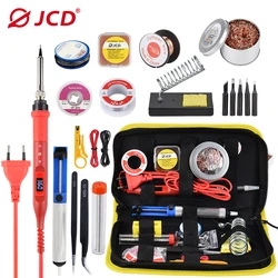 JCD – kits de fer à souder avec multimètre numérique, 100W, 220V/110V, Station de soudure à boutons multifonction, température réglable 908U 