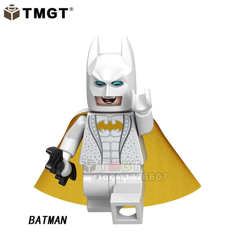 Tmgt Единичная супер герой белый фонарь BVS Бэтмен Тони Черная пантера Каратель строительные блоки игрушки для детей, подарки WM1687 - Цвет: Цвет: желтый