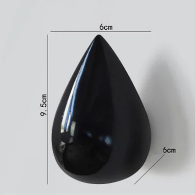 Black-L Простой современный декоративный крючок в форме капли воды, настенный крючок для двери, крючок для одежды, магазин одежды, крючок для одежды - Цвет: Black-L