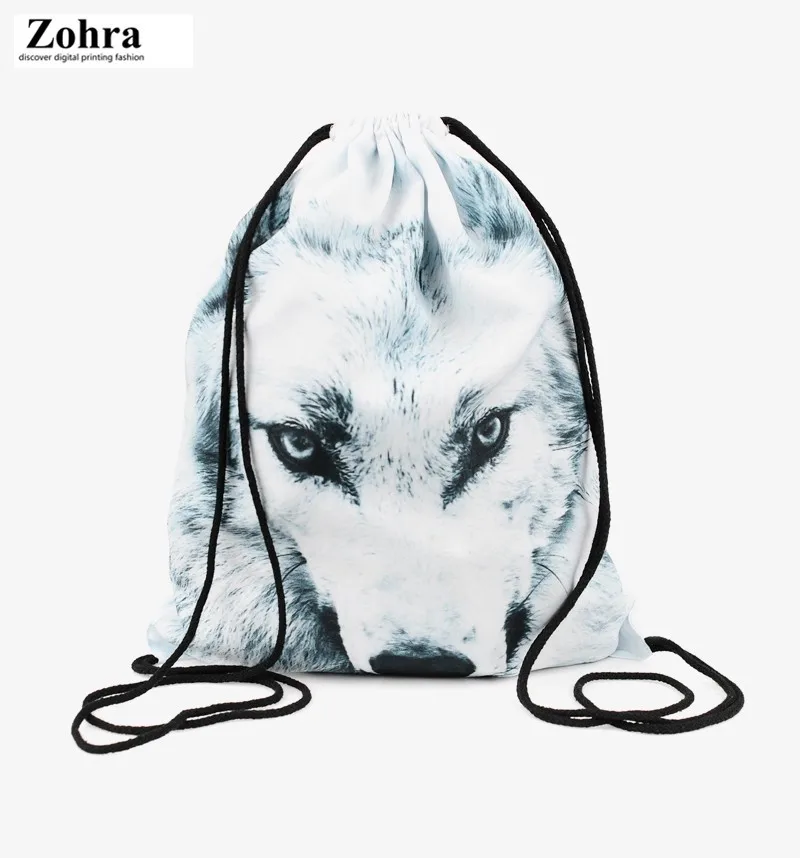 

Zohra New Style 3D Digital Printing Drawstring Bag Shopping Storage Drawstring Backpack