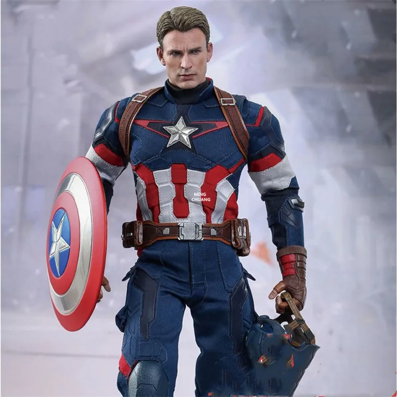 1" MMS281 статуя Мстителей Капитан Америка бюст Steve Rogers полная длина портретное Искусство ремесло GK фигурка игрушка коробка 31 см V1042