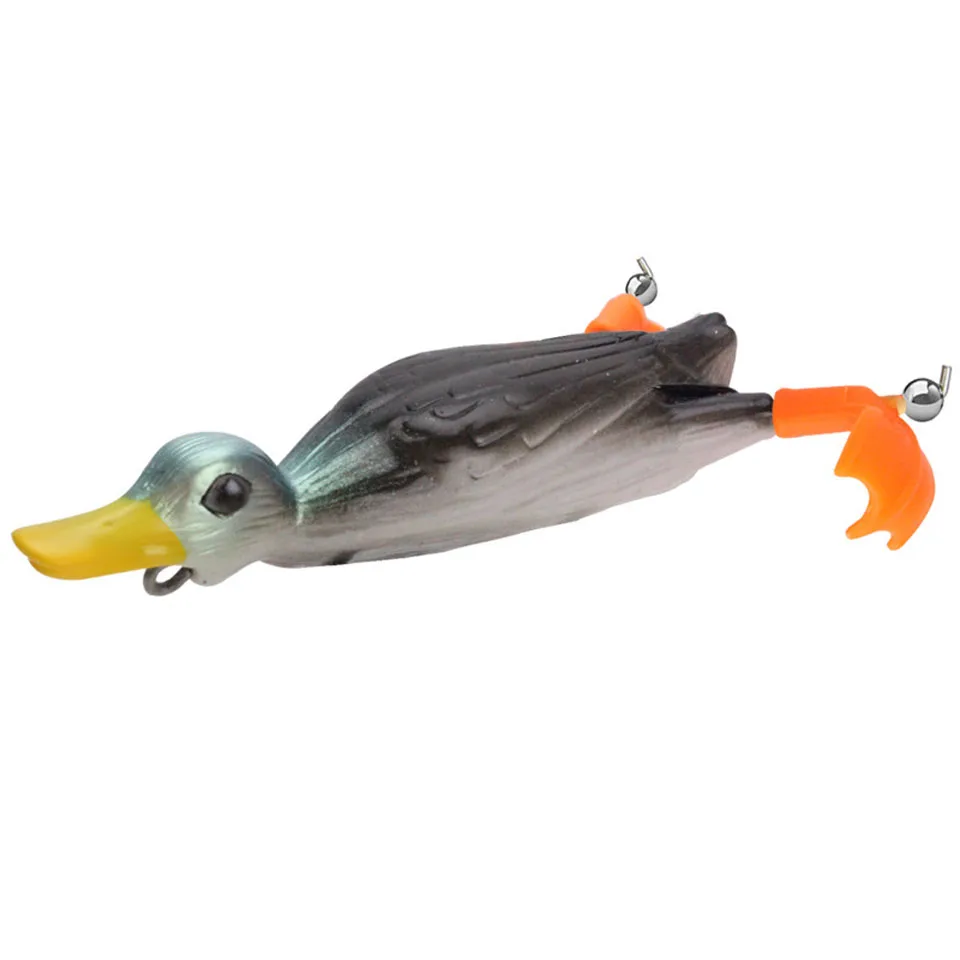 1pcs New Duck Soft Fishing Lure Frog 11cm 25g Top Water 3D Simulation Floating Baits Bass Snakehead Lure 5Colors 1pcs New Duck Soft Fishing Lure Frog 11cm 25g Top Water 3D Simulation Floating Baits Bass Snakehead Lure 5Colors