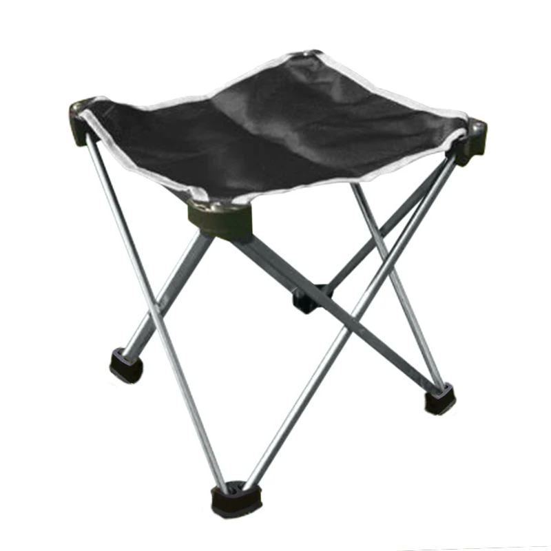 Gray and Black Открытый складной стул для рыбалки ультра легкий портативный складной Кемпинг Пикник рыболовный стул с сумкой - Цвет: Gray and Black