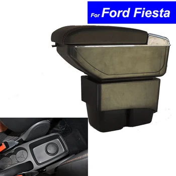 

Armrests for Ford Fiesta 2003 ~ 2010 2011 2012 2013 2014 Leather Car Center Console Storage Box Auto Parts
