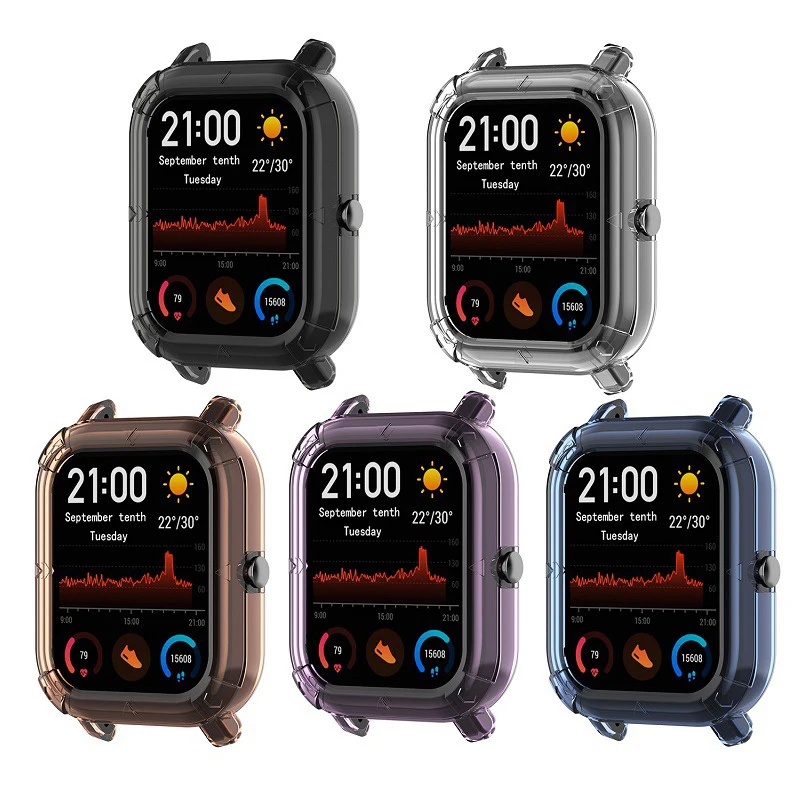 

Transparent TPU soft silicone protective case for Xiaomi Huami Amazfit GTS smart watch Cover Cases Replacement Accessories