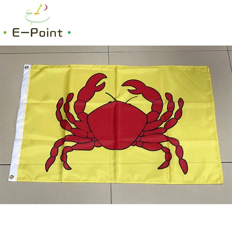 Флаг Краб знак баннер морепродукты 2фт* 3фт(60*90 см) 3фт* 5фт(90*150 см) размер рождественские украшения для домашнего флага баннер