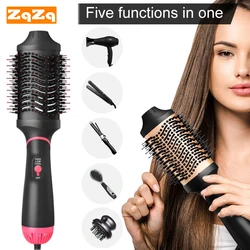 Hot Air Hair Brush Hair Dryer Brush 1000w,4 In 1 One Step Volumizer with Negative Ions for Straight and Curly Hair