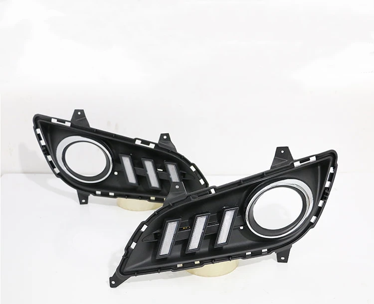 EOsuns led drl дневные ходовые огни для hyundai Elantra 2012- с динамическим движущимся желтым поворотным сигналом и синим ночным светом