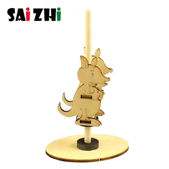 

Saizhi kids Science Experiment Toy DIY Assembly Bouncing kangarooMagnetic Experiment Set Students Educational Toy For Children