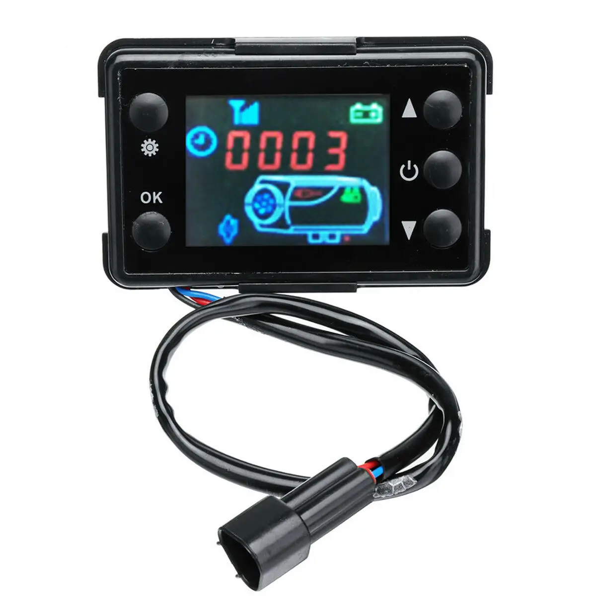 

Car LCD Heating Controller Switch Monitoring Parking Air Diesel Heater 12V 24V AC Heaters Controls Accessory