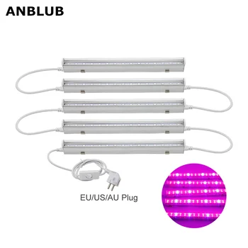 

Full Spectrum T5 Tube LED Grow Light 220V 110V Phyto Lamps With EU US plug Switch Wire AC 85-265V For Hydroponic Plants Flowers