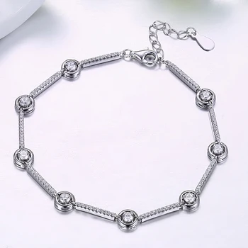 

Hot 118K gold plated bracelet For Women Luxurious Big CZ Crystal Stone Accessories
