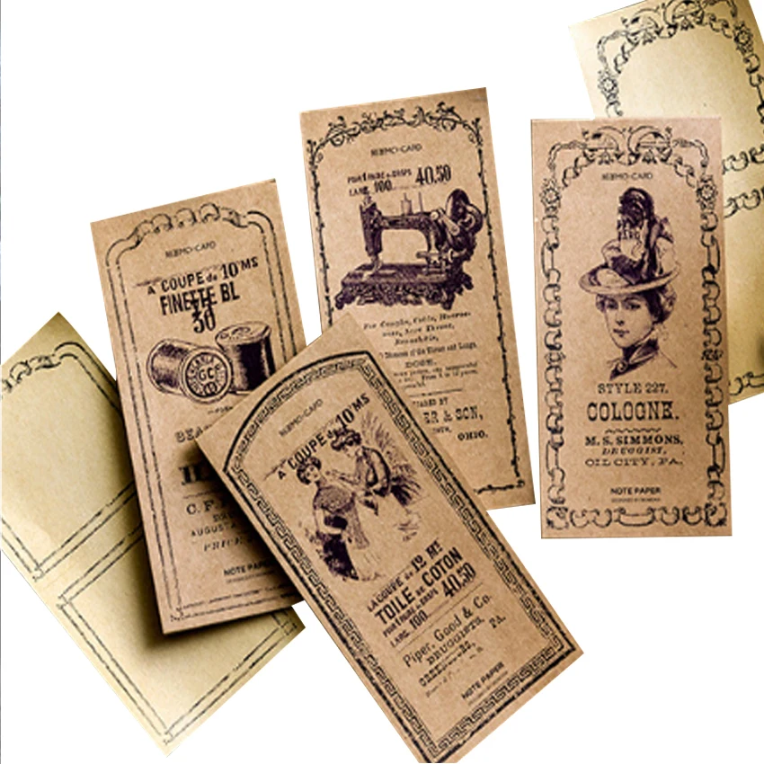 Винтажный блокнот из крафт-бумаги стикер для классических стихов планировщика