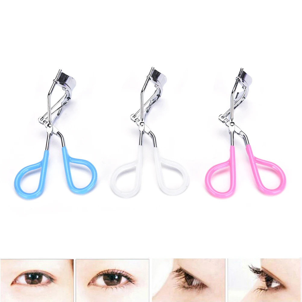1pc Handle Eye Curling Eyelashes Eye Lashes Curler Clip 15 Pcs/set