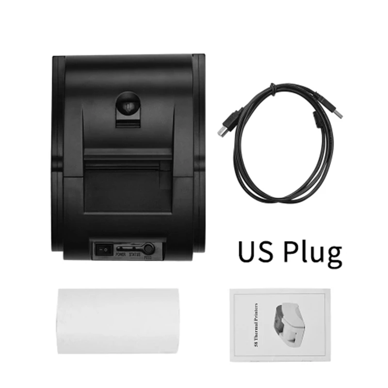 Настольный 58 мм USB прямой тепловой чековый принтер поддержка денежный ящик для супермаркета розничный магазин