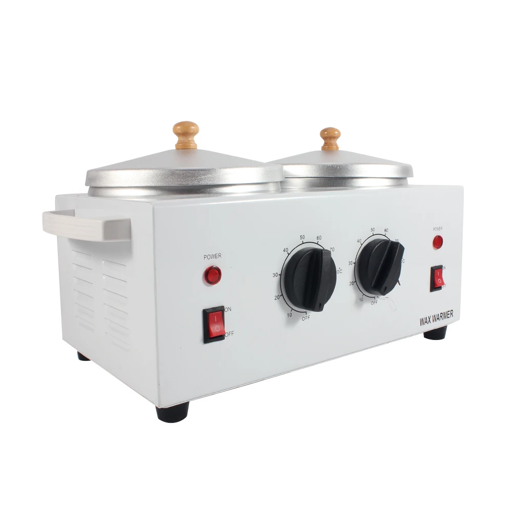 

Double Pots Depilatory Wax Heater Warmer Machine Hair Removal Tool Professional Hand Leg Lip Body Hair Removal Epilator Machine