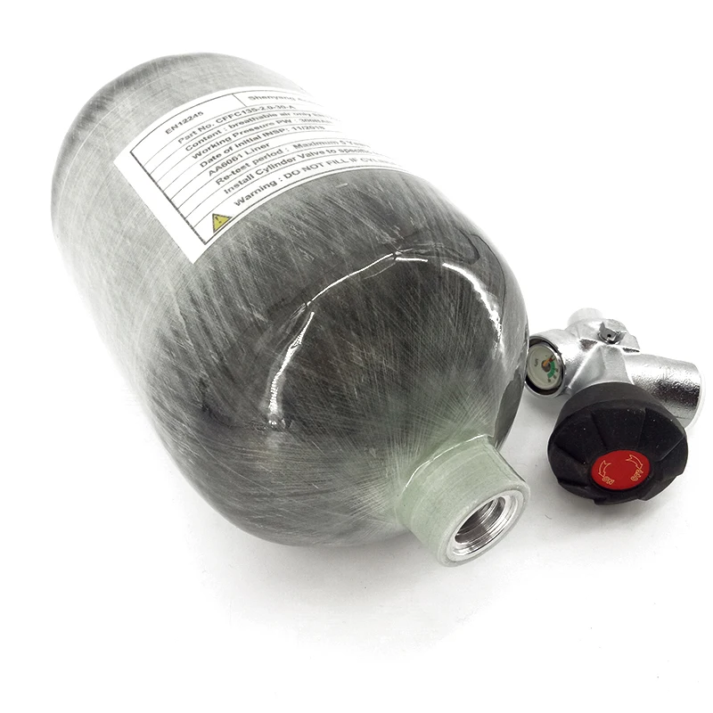 Acecare 2L HPA углеродное волокно Пейнтбольный бак Pcp воздушный пистолет 4500PSI охотничий цилиндр PCP воздушная винтовка/страйкбол ВВС Кондор с клапаном