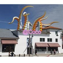 Воздухом к двери, популярные гигантские надувные ноги осьминога, надувные щупальца осьминога украшения, щупальца чернильницы