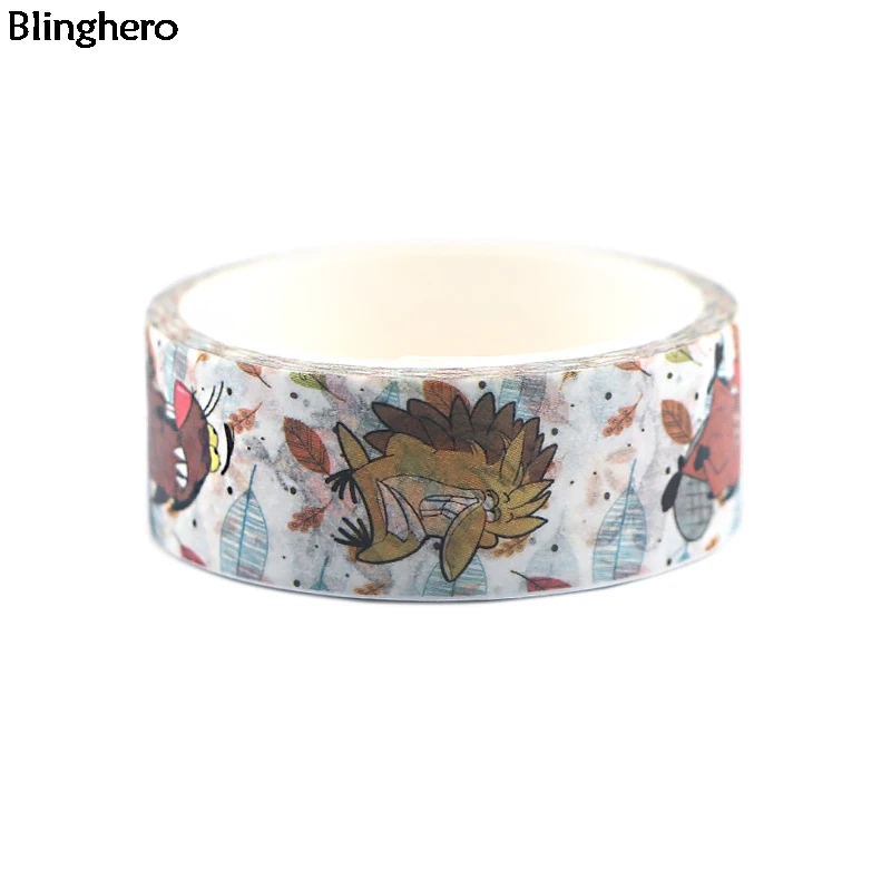 Blinghero Angry Beaver 15 мм X 5 м лента с рисунками наклейки DIY клейкие ленты забавные канцелярские ленты наклейка маскирующая лента BH0138
