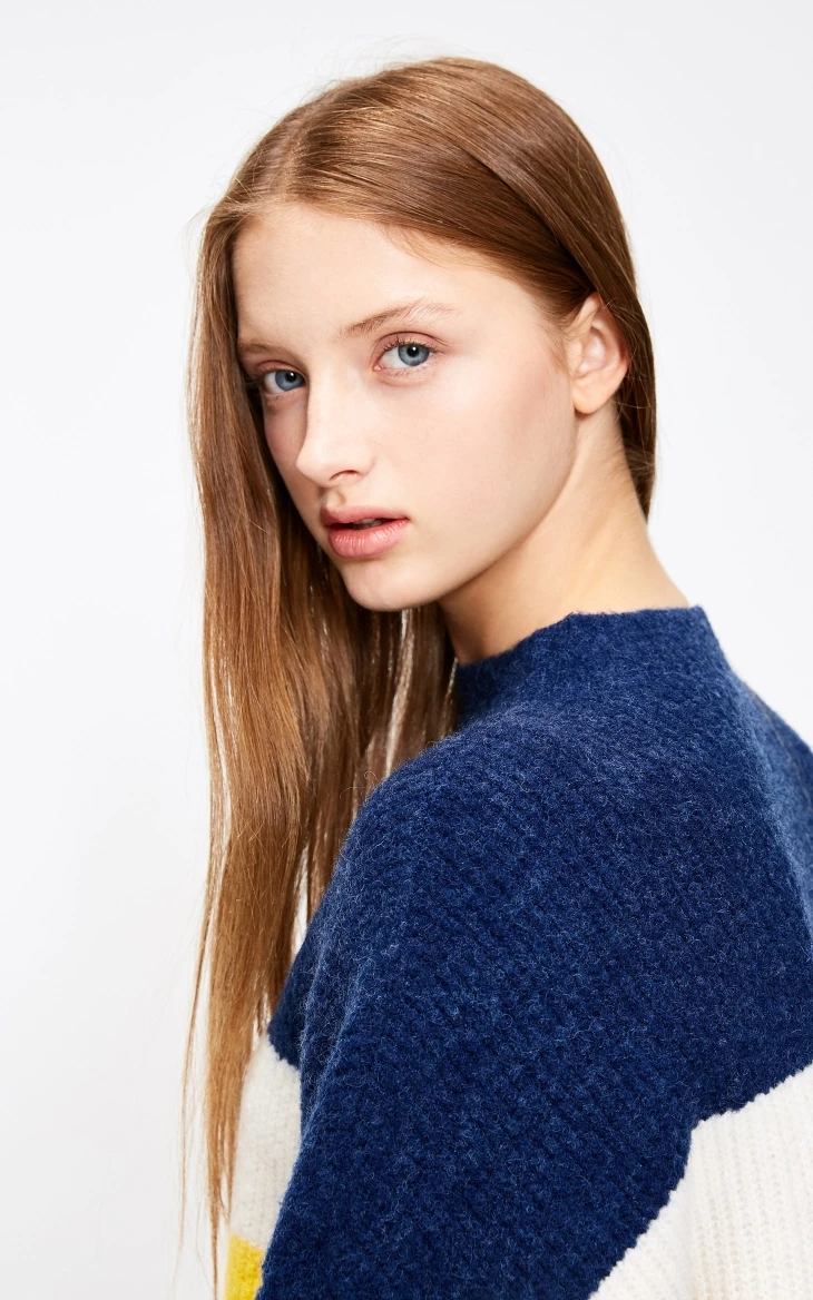 Vero Moda свитер женский женский свободный свитер в полоску с открытыми плечами | 318413531