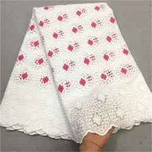 Швейцарские кружева ткань из Дубая Африканское сухое кружево Высокое качество кружево для нигерийских кружевной ткани 5 ярдов/партия