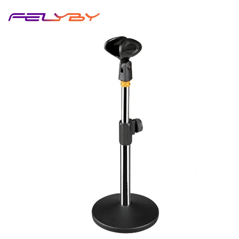 Складная Настольная подставка FELYBY для микрофона полностью металлическая дисков