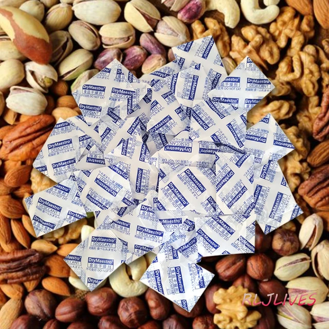 Secante Humedad Dry & Dry 60 Unidades 60 Paquetes De Gel De Sílice Indicador Azul De 10 Gramos - Secante Reutilizable, Para Proteger De La Humedad Gel De Silice Antihumedad