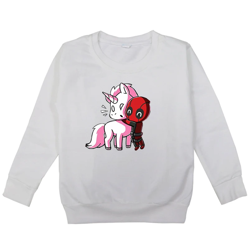 Deadpool Kids Cotton Sweatshirts Spring Autumn Hoodies for Boys Girls Long Sleeve Tops Baby Hoodies Casual Boy Sweatshirts - Цвет: Hoodies 1