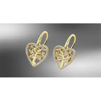 

LOTUS earrings LP1894-4/2 925mm gold plated SILVER CORAZON life tree