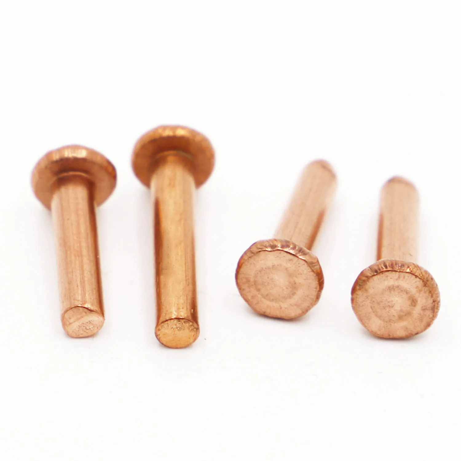 Copper Solid Rivets Knock Flat Head Rivet GB109 1-50pcs M1.5 M2.0 M2.5 M3 M4 M5 M6 M8