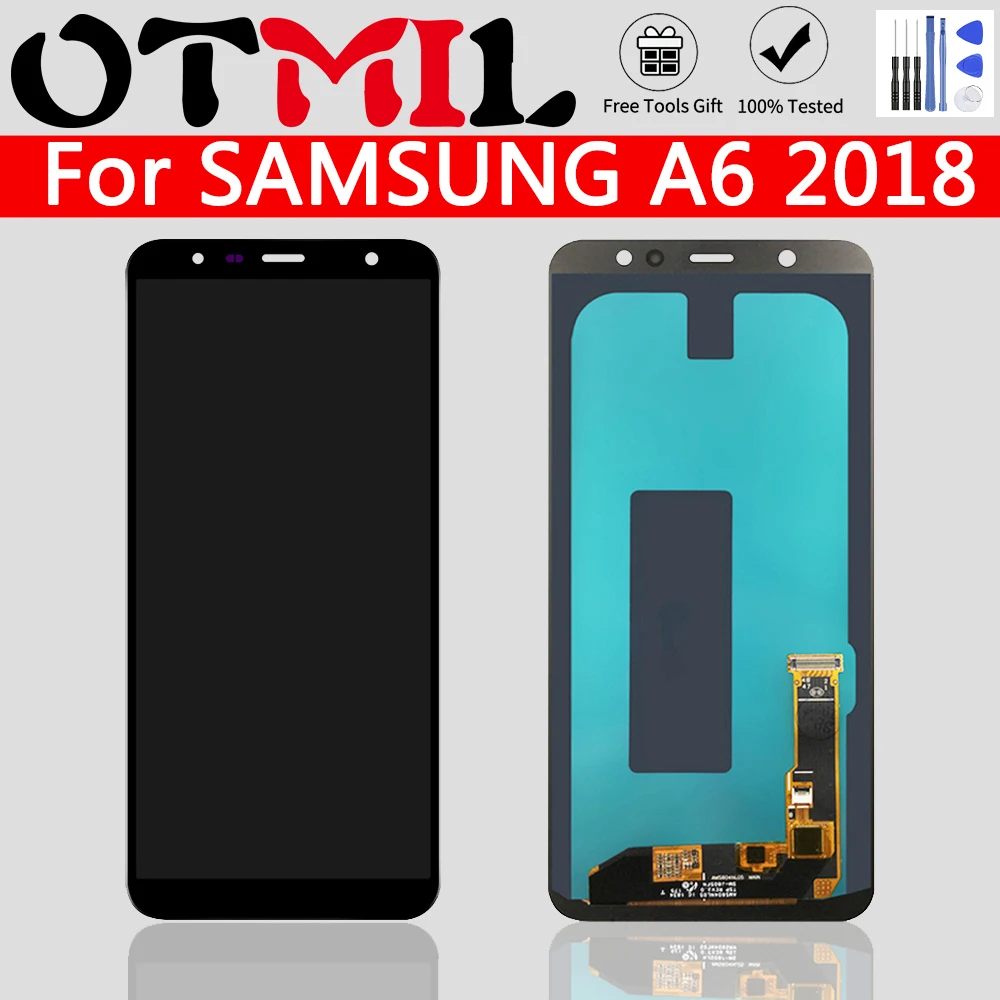 SUPER AMOLED ЖК дисплей для Samsung Galaxy A6 2018 сенсорный экран A600F дигитайзер панель в сборе