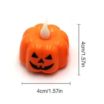 

Halloween Pumpkin Light LED Spider Light Flameless Candle Electronic Candles for Halloween Party Home Decorations 12 Pcs Q0KF
