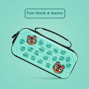 

For Nintend Switch Storage Bag Animal Crossing Theme EVA Hard Bag Travel Carrying Pouch Case For NS Accessories Water-resistent
