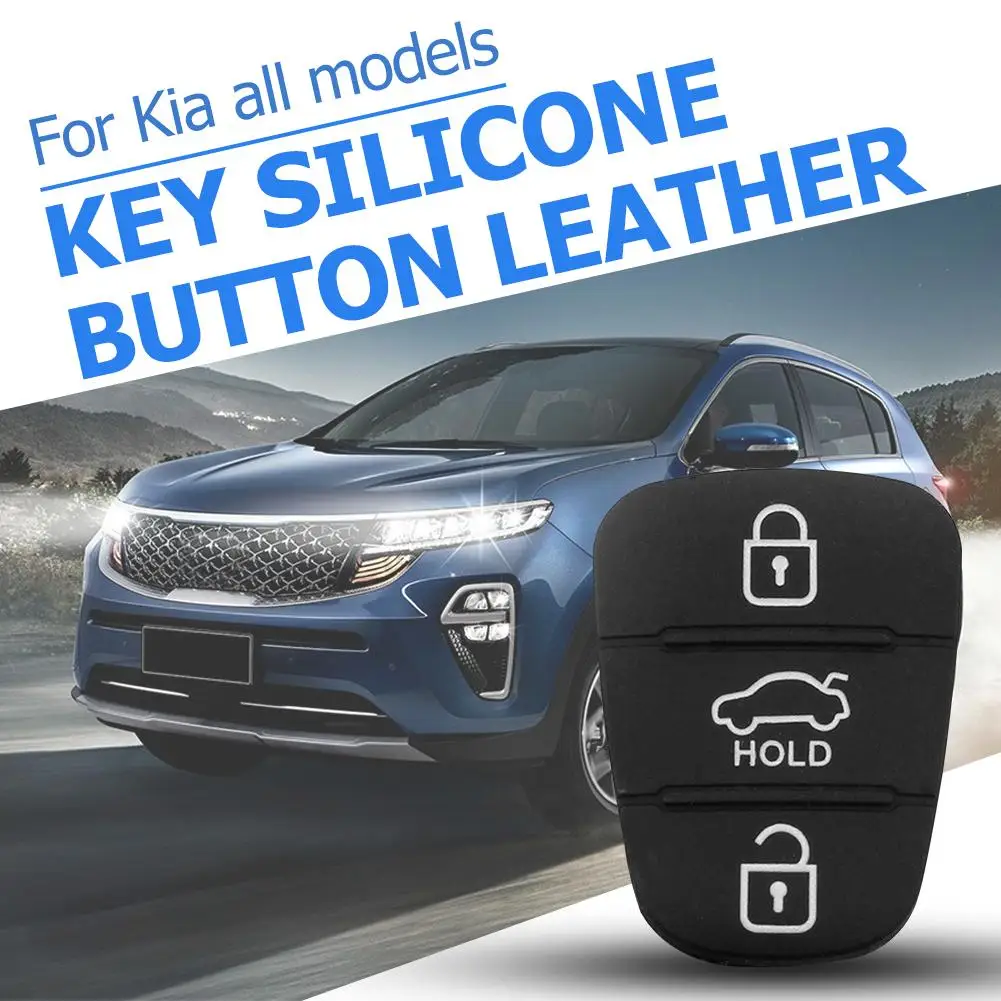 Key Case Car Key Shell Key Shell Car Replacement 3 Button Remote Key Fob Case Rubber Pad for Hyundai I10 I20 I30 IX35 for Kia K2 K5 Rio Sportage Flip Key Parts